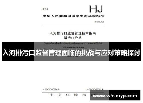 入河排污口监督管理面临的挑战与应对策略探讨